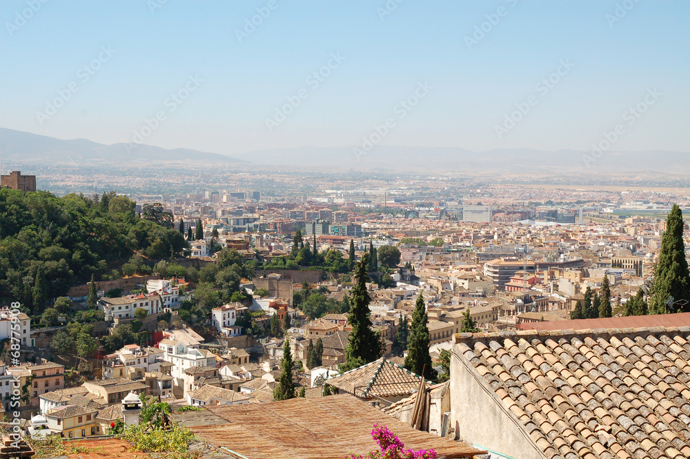 Spain, Granada, city view