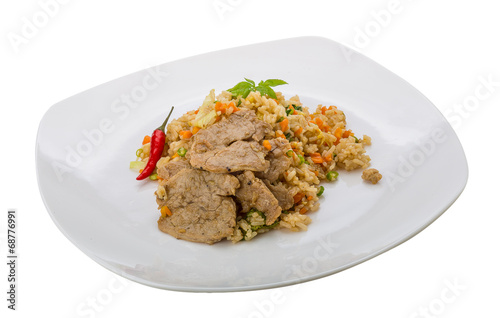 Fried rice with pork