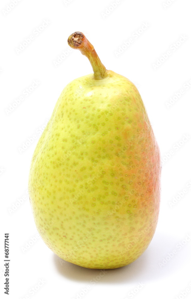 Fresh and natural pear on a white background