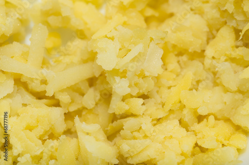 boiled potatoes. macro