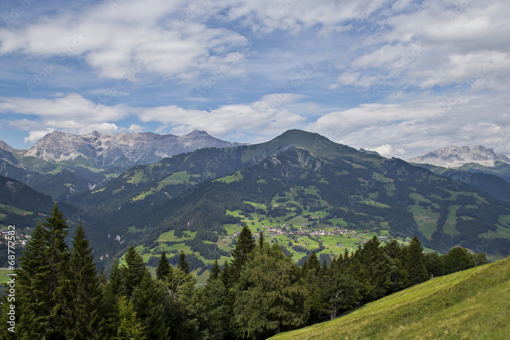 Landschaft in Graubünden Schweiz