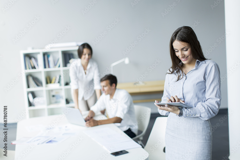 Fototapeta premium Young people in the office