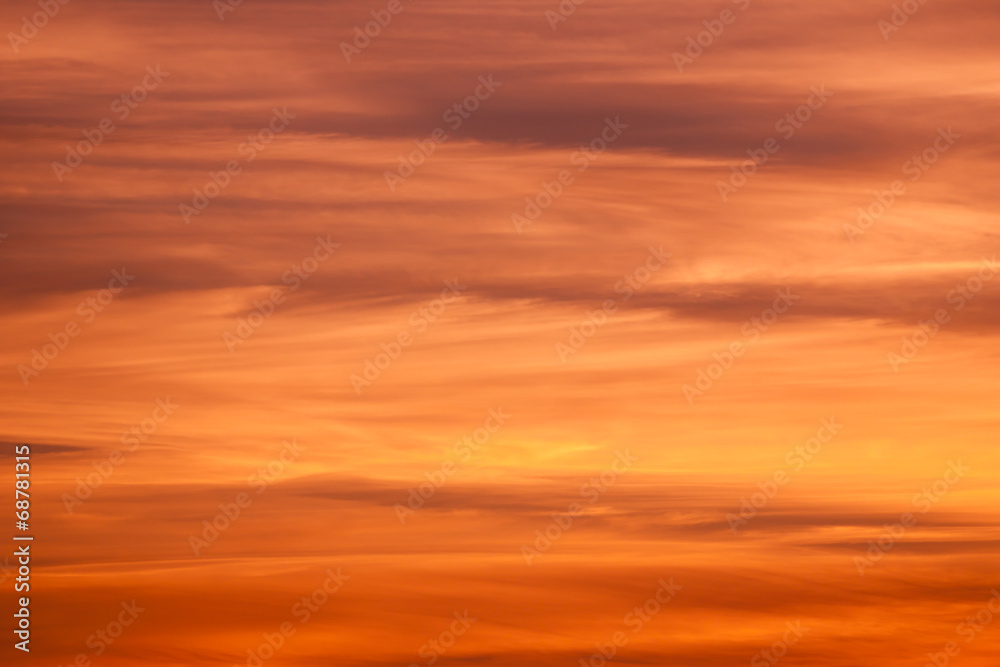 orange and yellow colors sunset sky