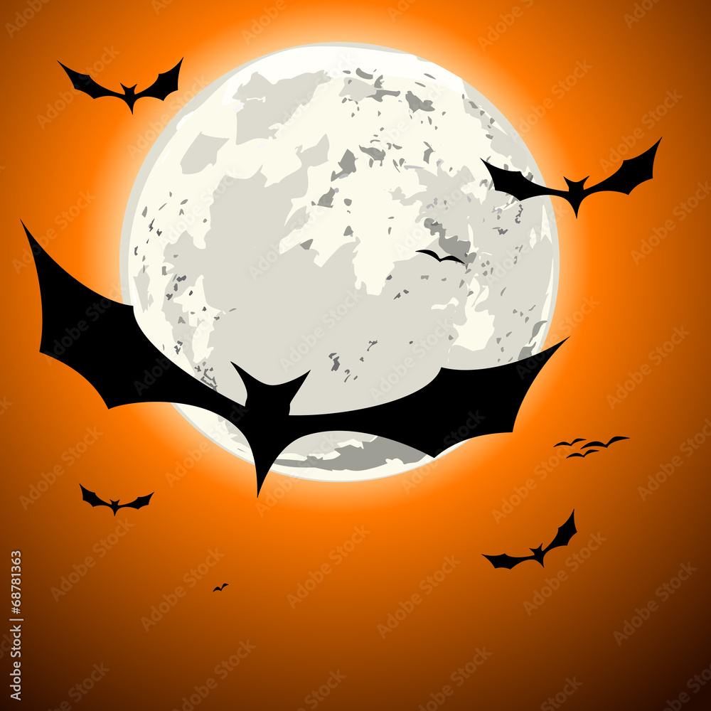 bats halloween background