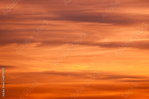 orange and yellow colors sunset sky © romantsubin
