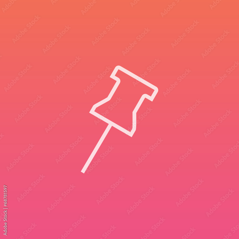 Pin - Finely crafted line icons Pin - Finely crafted line icons