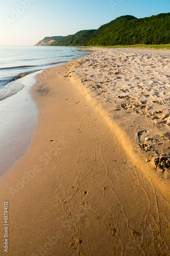 Peaceful Lake Michigan Beach