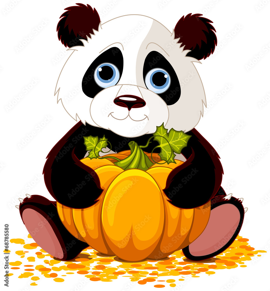 Fototapeta premium Cute panda