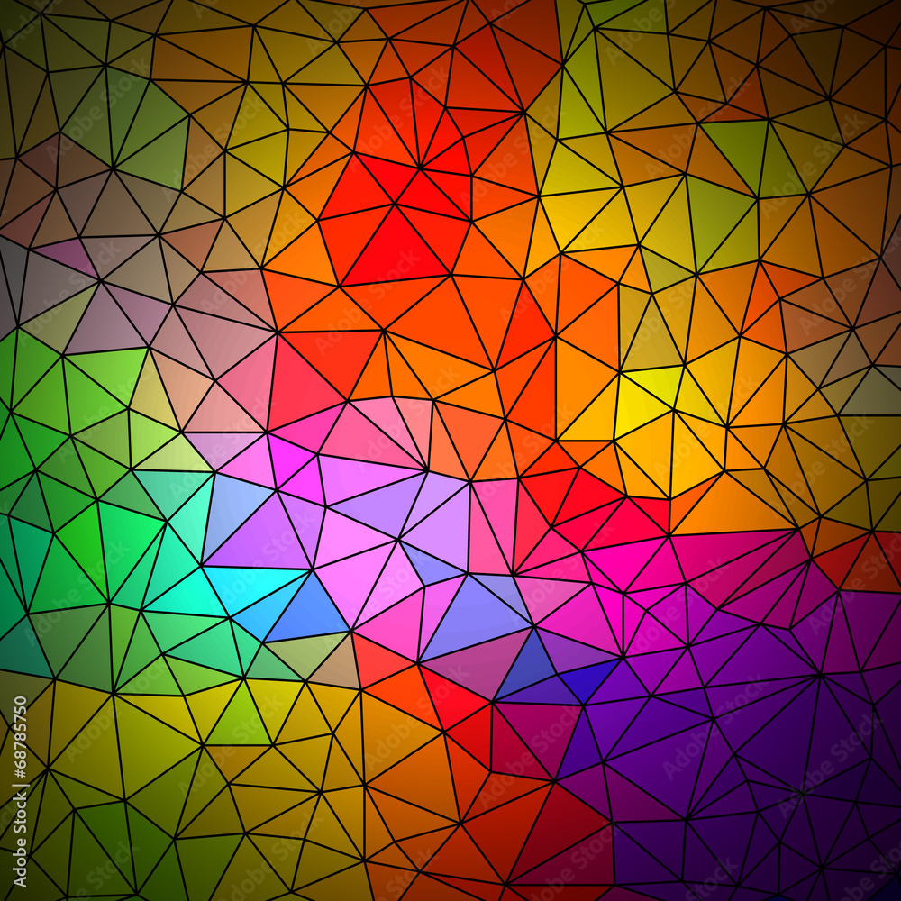 Abstract Geometrical Multicolored Background