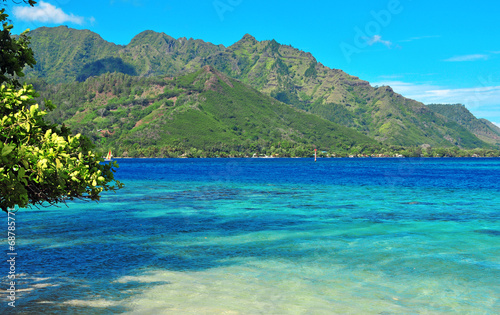 Wallpaper Mural Turquoise waters off Moorea in Tahiti, French Polynesia Torontodigital.ca