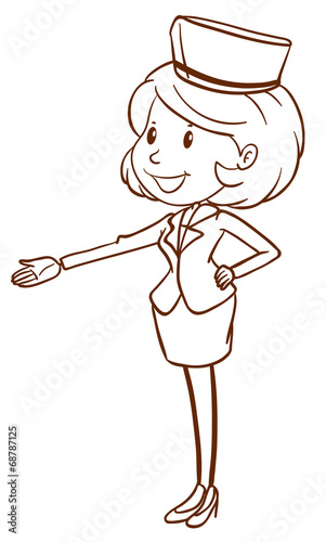 A simple air hostess