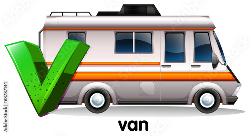 A letter V for van