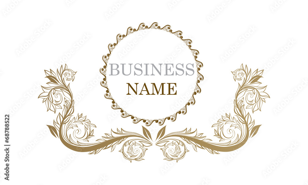 Logo ornement floral