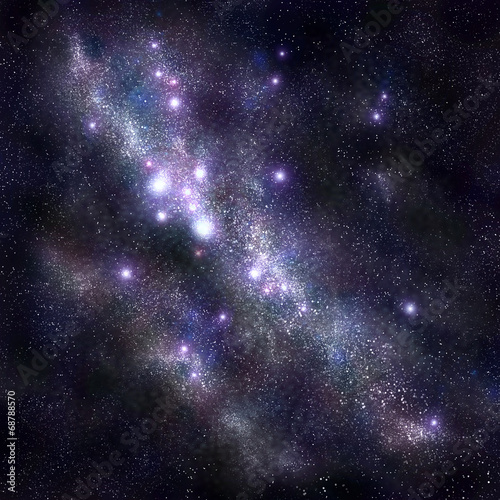 Abstract space background with stars and starfield  nebula