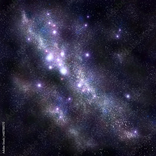 Fototapeta Naklejka Na Ścianę i Meble -  Abstract space background with stars and starfield, nebula