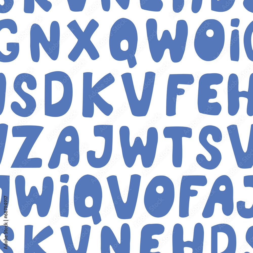 Seamless pattern with letters Seamless pattern with letters