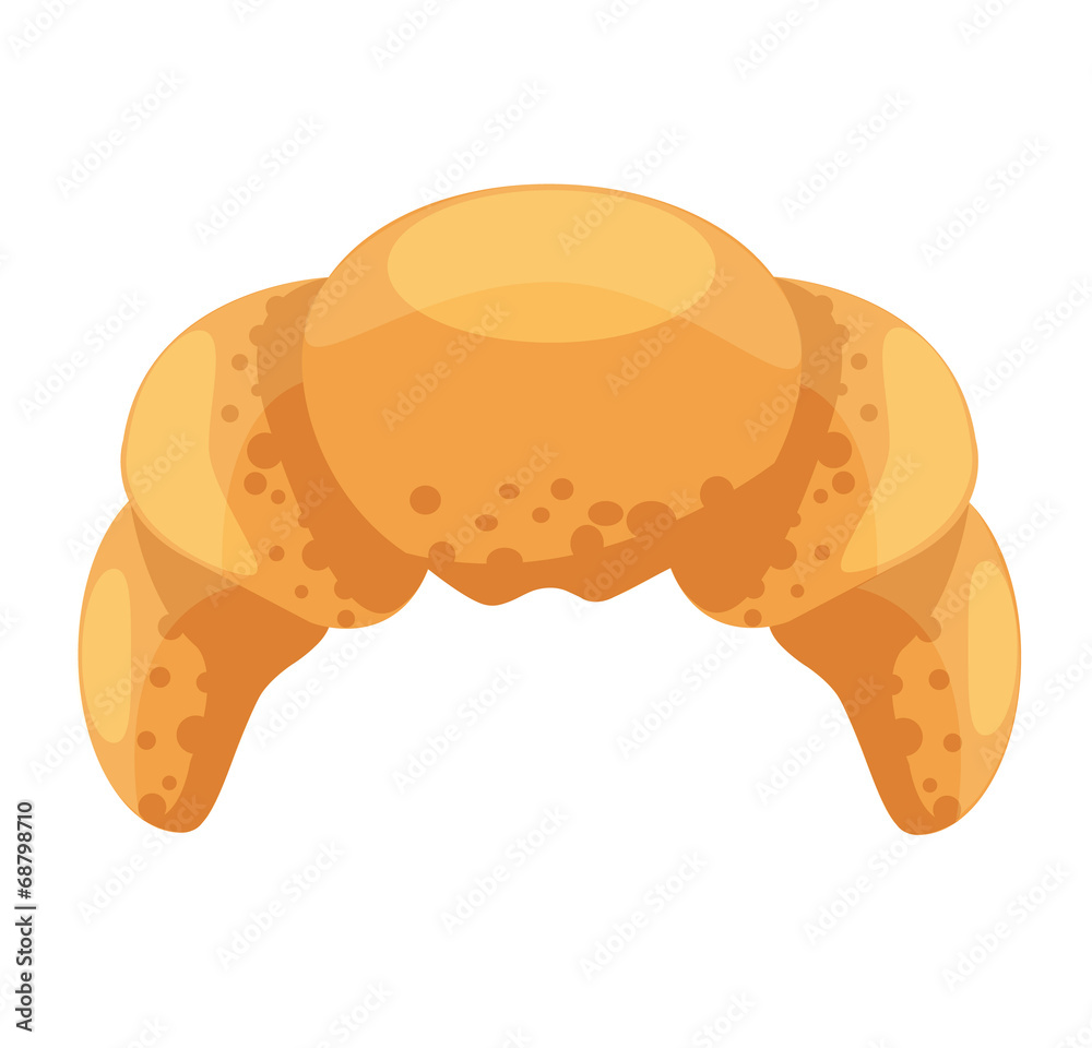 Vector Croissant Flat Icon Vector Croissant Flat Icon