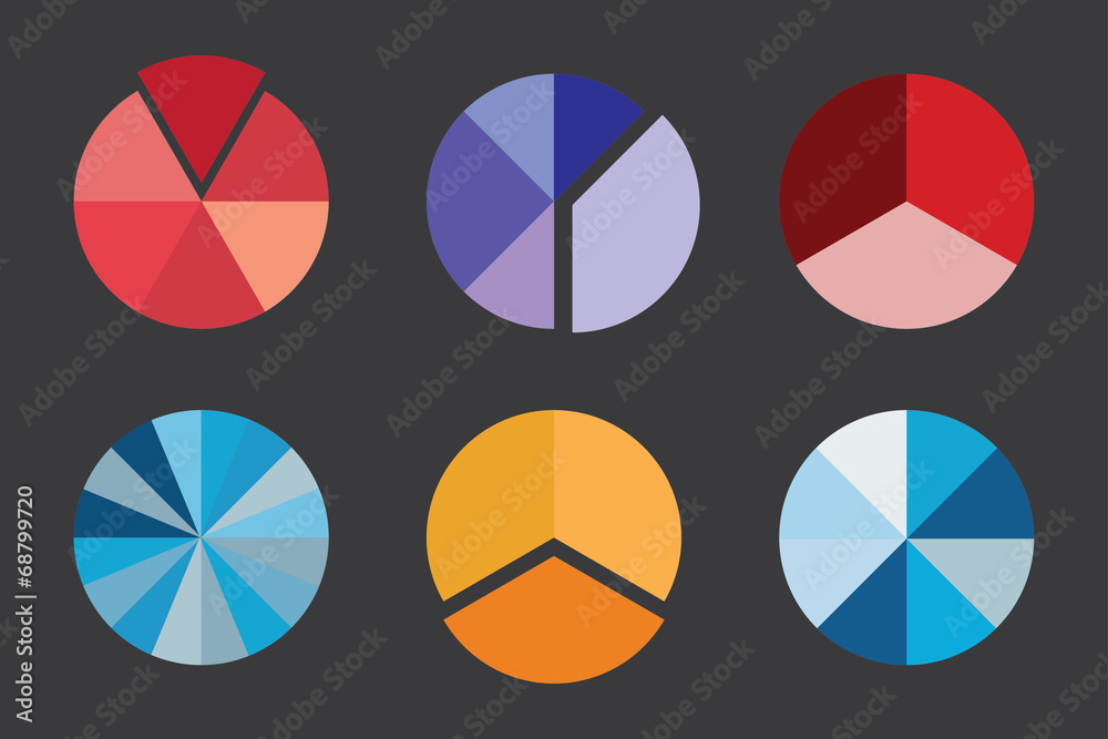 Obraz premium Colorful Business Pie Chart for Your Documents, Reports and Pres
