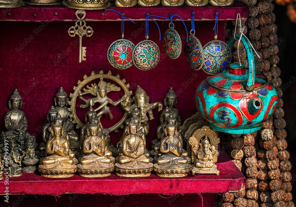 Souvenirs shop in Nepal