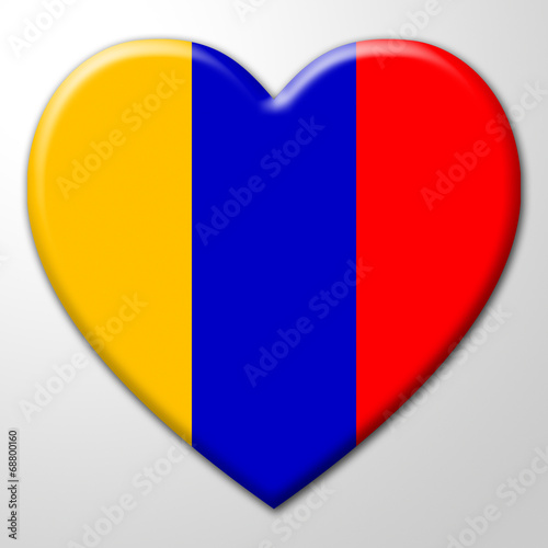 Columbia Heart Represents South America And Columbian Free Download Columbia Heart Represents South America And Columbian - GFXLoad