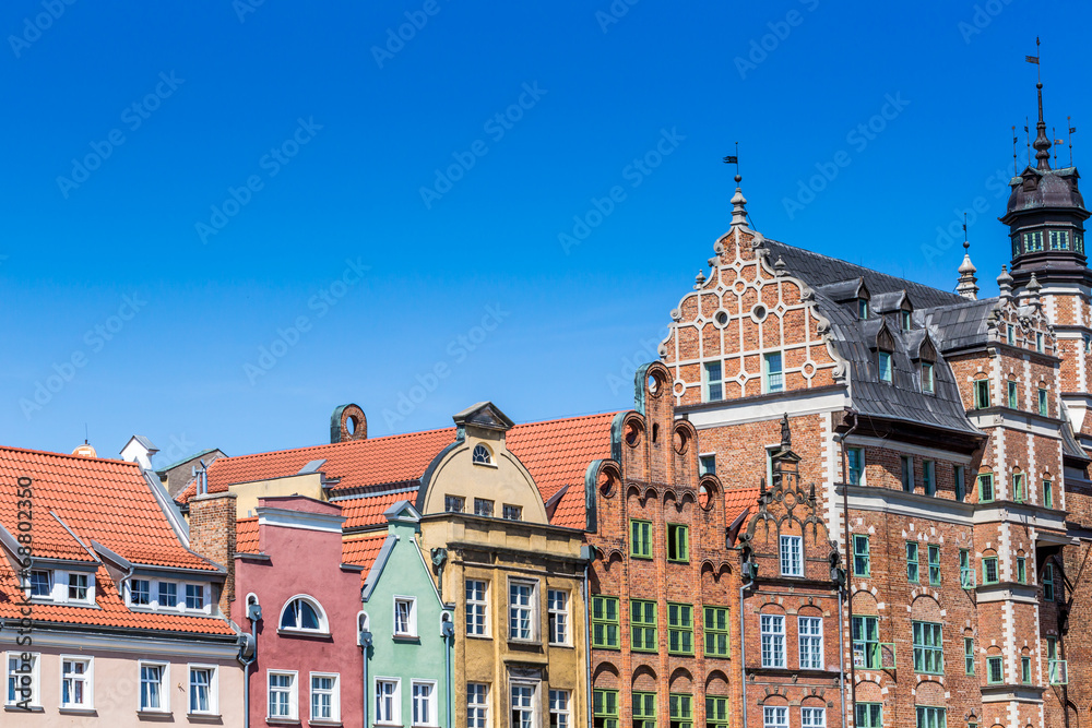 Colorful houses in Gdansk, Poland