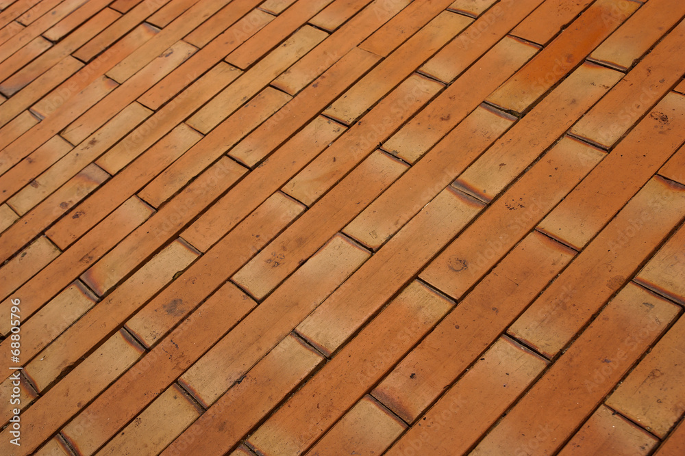 The Brown tile flooring,shooting angle in obliquely. The Brown tile flooring,shooting angle in obliquely.