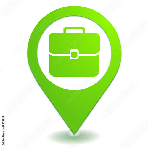 Free Download bagage à main sur symbole localisation vert - GFXLoad