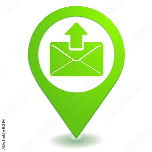 Free Download envoyer un message sur symbole localisation vert - GFXLoad