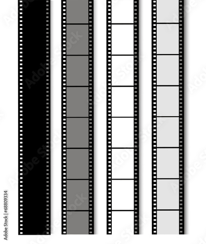35 mm filmstrip isolated on white background
