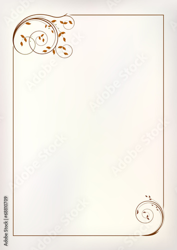 Vector vintage border frame