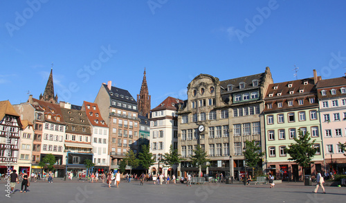 Obraz na płótnie Strasbourg Place Kleber ( Alsace, France) w salonie