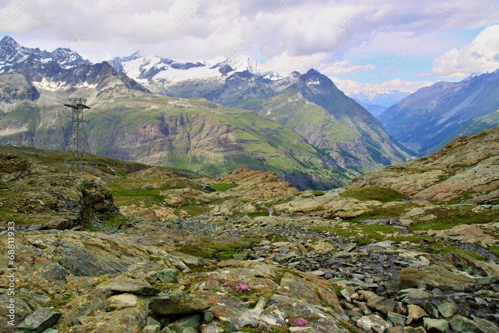 view on  Swiss Alps