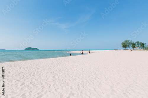 View of Similhar beach, Songkha, Thailand. photo