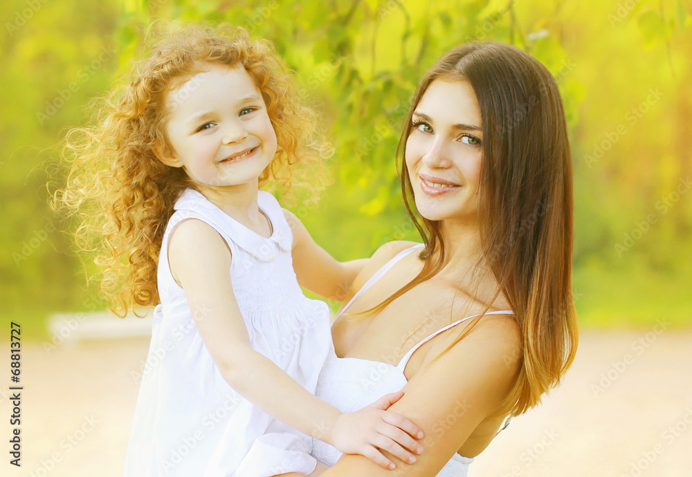 Beautiful mother and daughter