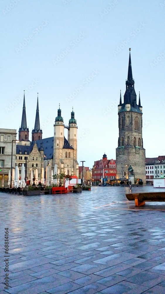 Fototapeta premium Halle Marktplatz