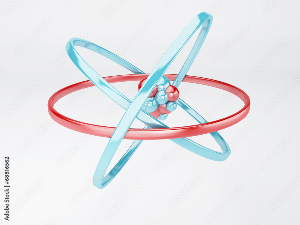 molecule, atom on white background