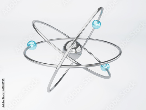 molecule, atom on white background