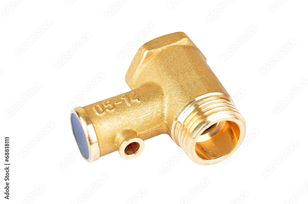 Water inlet pipe valve, isolated on white background Water inlet pipe valve, isolated on white background