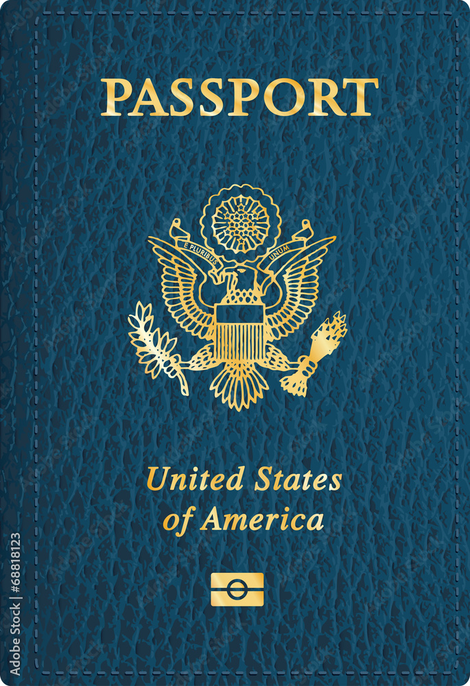 Naklejka premium US passport
