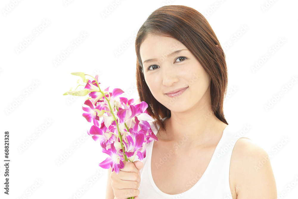 笑顔の女性 笑顔の女性