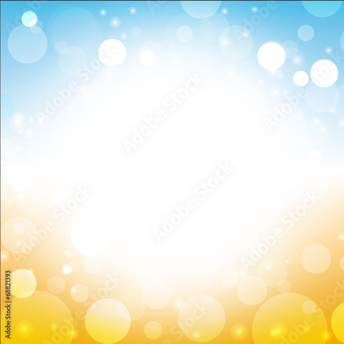 blur of blue sky beach background
