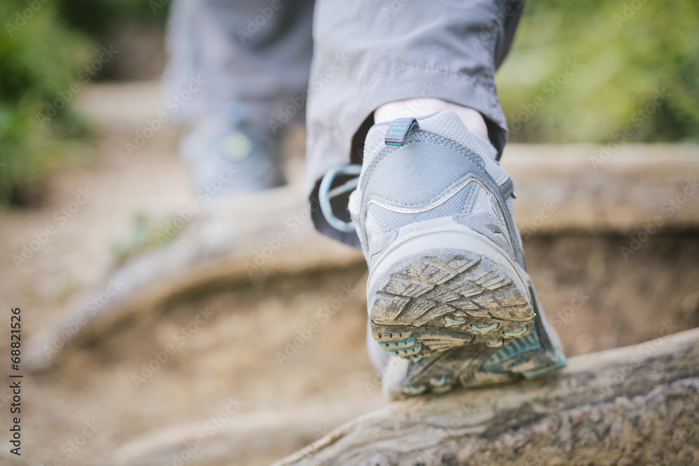 Walking on Hiking Path or Trail Walking on Hiking Path or Trail