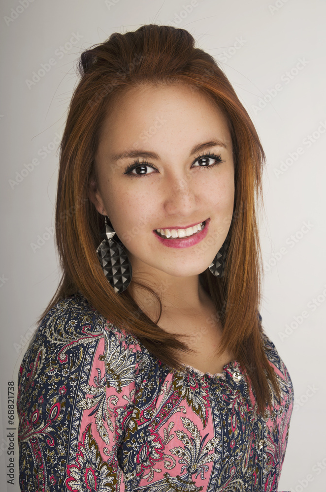 Portrait of beautiful young fresh natural girl Portrait of beautiful young fresh natural girl