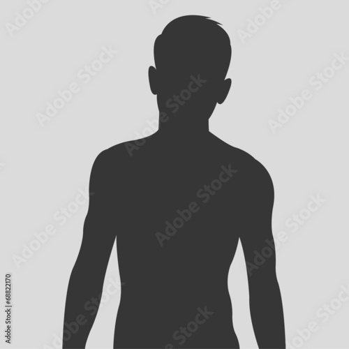 Male body silhouette