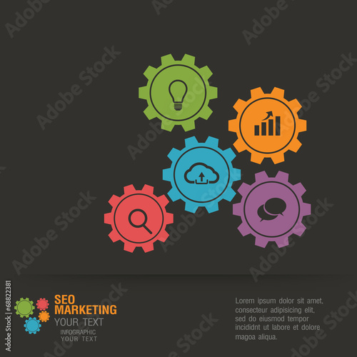 flat infographic bussiness