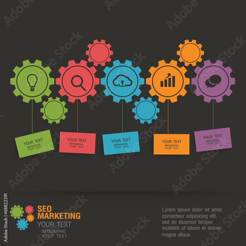 flat infographic bussiness