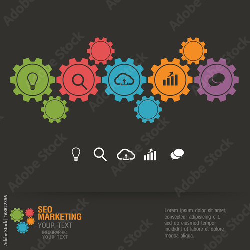flat infographic bussiness