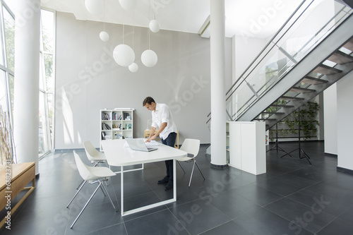 Young man in the office
