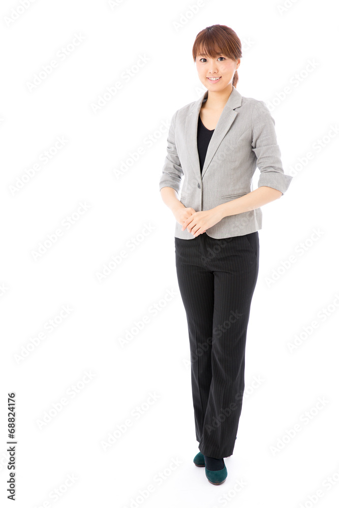 asian businesswoman on white background asian businesswoman on white background