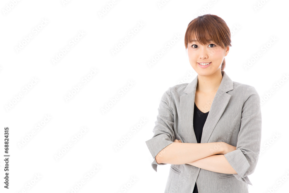 asian businesswoman on white background asian businesswoman on white background